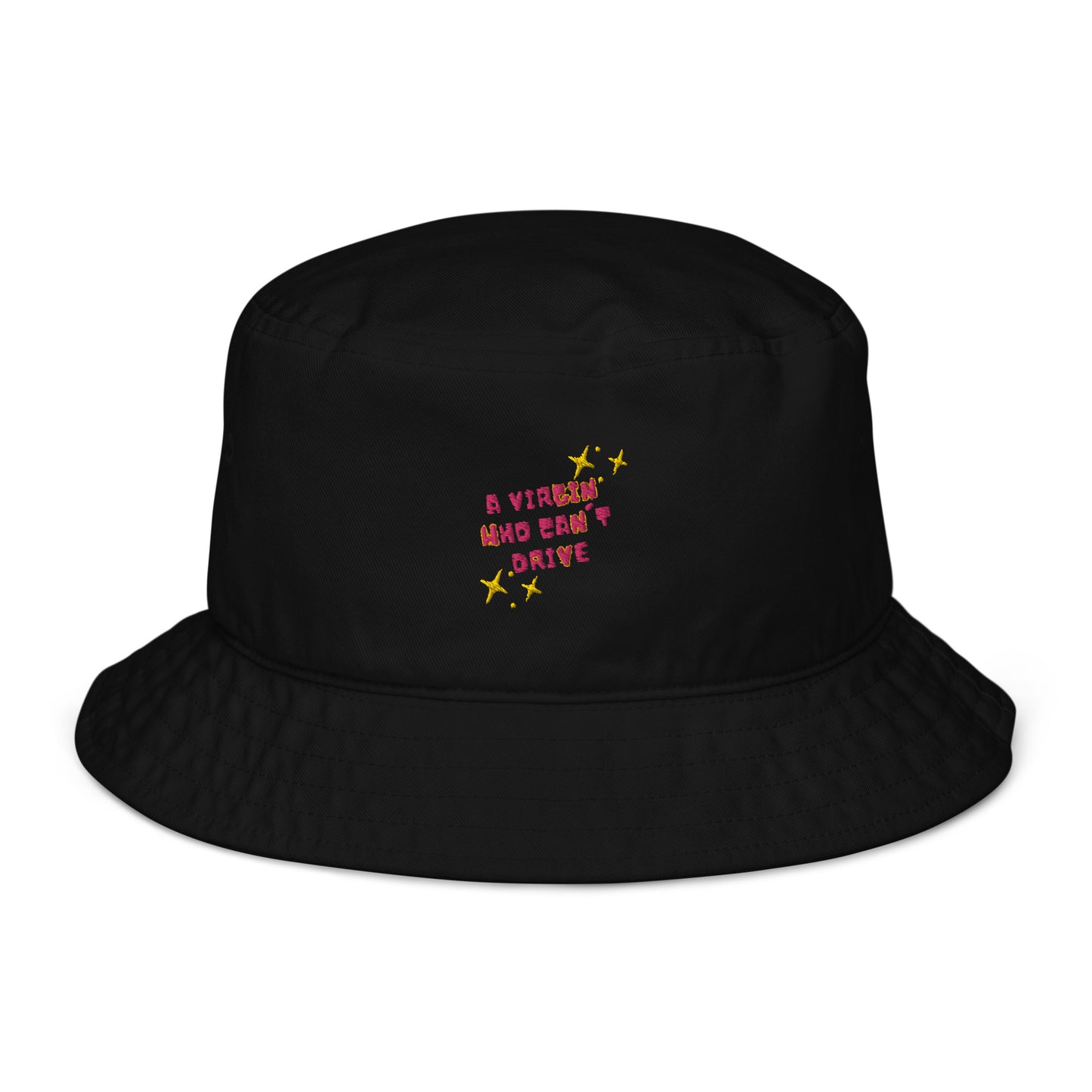 Dased Designs - A Virgin Who Can't Drive Embroidered Bucket Hat